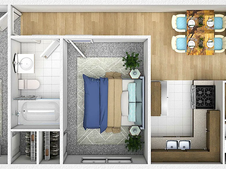 Mount Pleasant Villas - 2 Bedroom Floor Plan Mount Pleasant Villas - 2 Bedroom Floor Plan