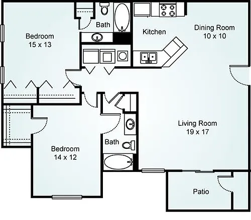 Floor plan B1 - Dogwood