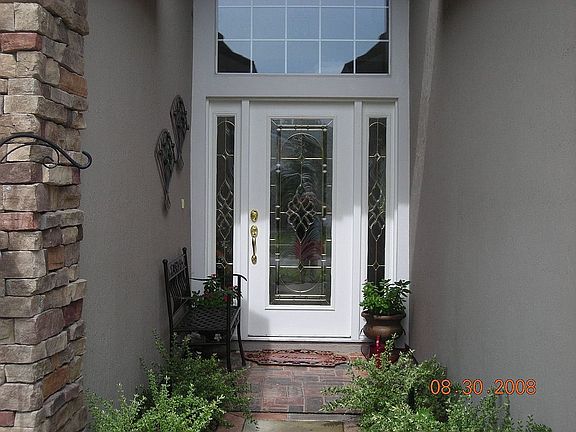 upgraded front entry glass door