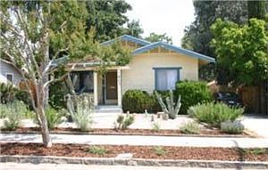 Front of house and yard, 2