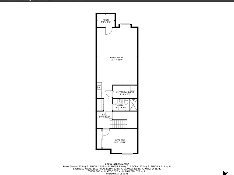 Lower Level Floor Plan