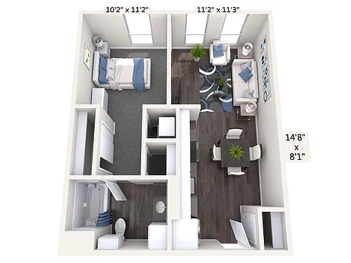 Floor plan A1_611