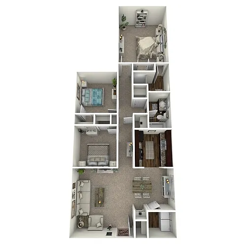 Floor plan 3 Bed 1.5 Bath