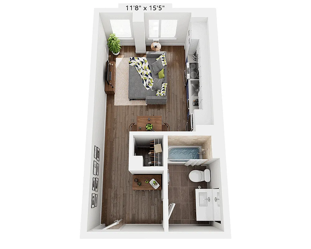 Floor plan Studio E1H