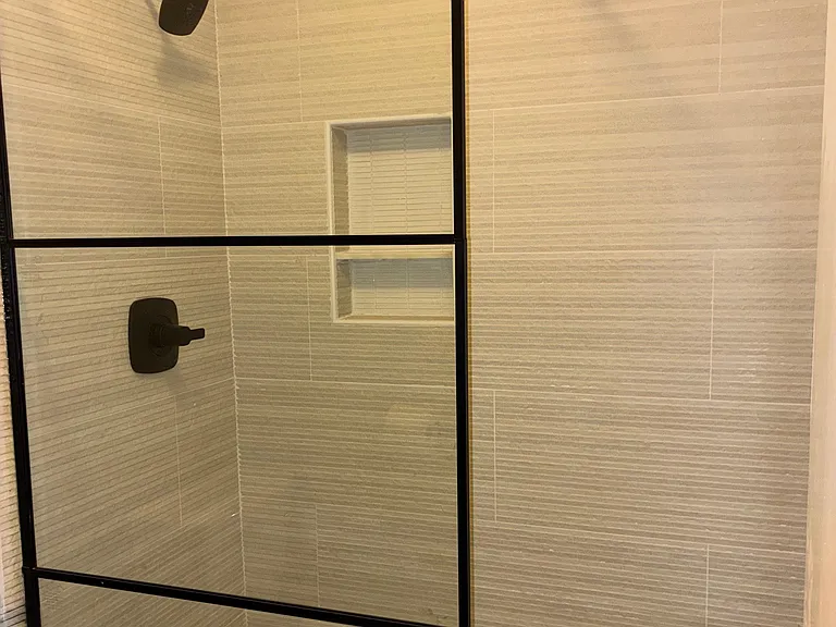 Fully renovated walk-in shower