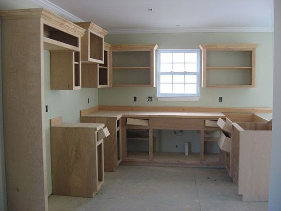 Site-Built Kitchen Cabinets