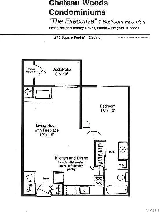 1 bed, 1.0 bath, 540 sqft, $850 — Photo 2