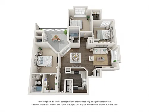 Floor plan Residence 6 Upgraded