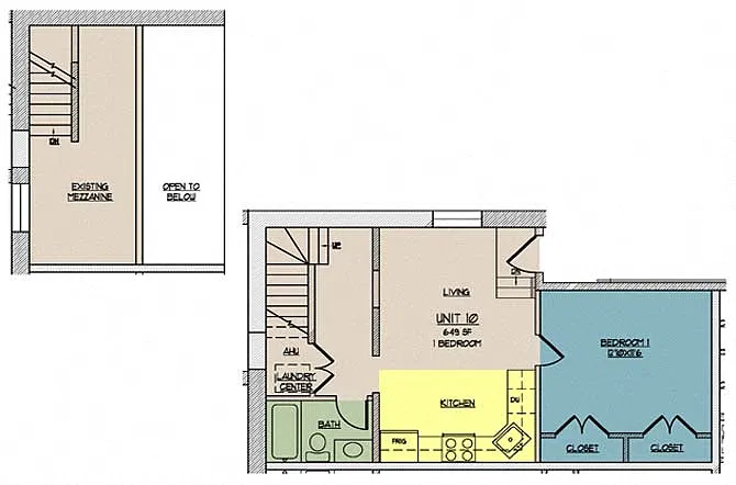 Floor plan The Lofts at One Eleven 110