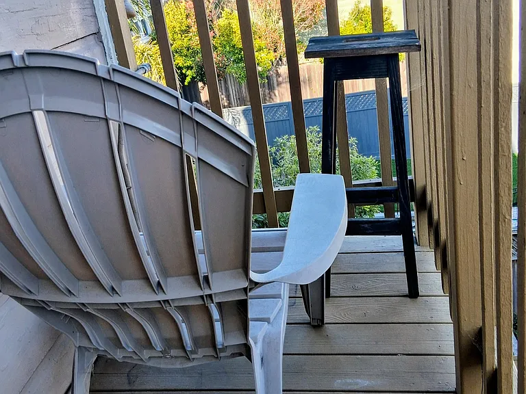Small private deck off the kitchen.