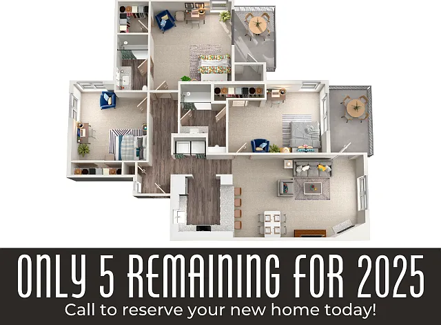 Only 5 Three-Bed, Two-Bath Homes Left for Summer Move-In! Only 5 Three-Bed, Two-Bath Homes Left for Summer Move-In!