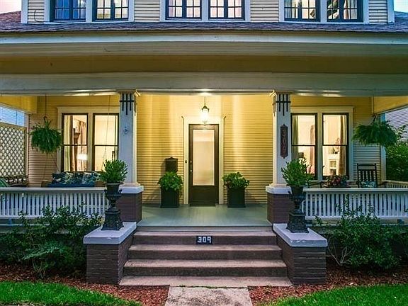 Front of house, close up