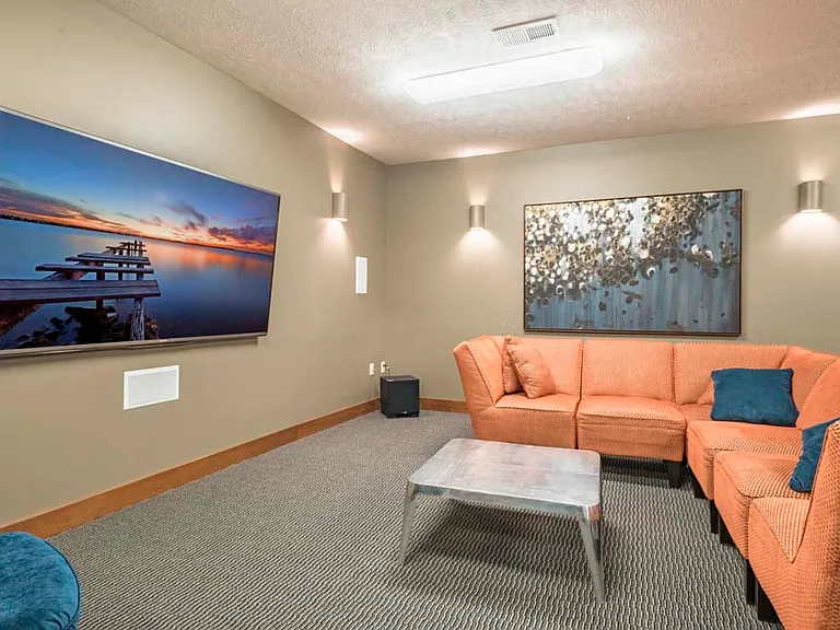 Grab your favorite flick and head to our theater room for a night in.
