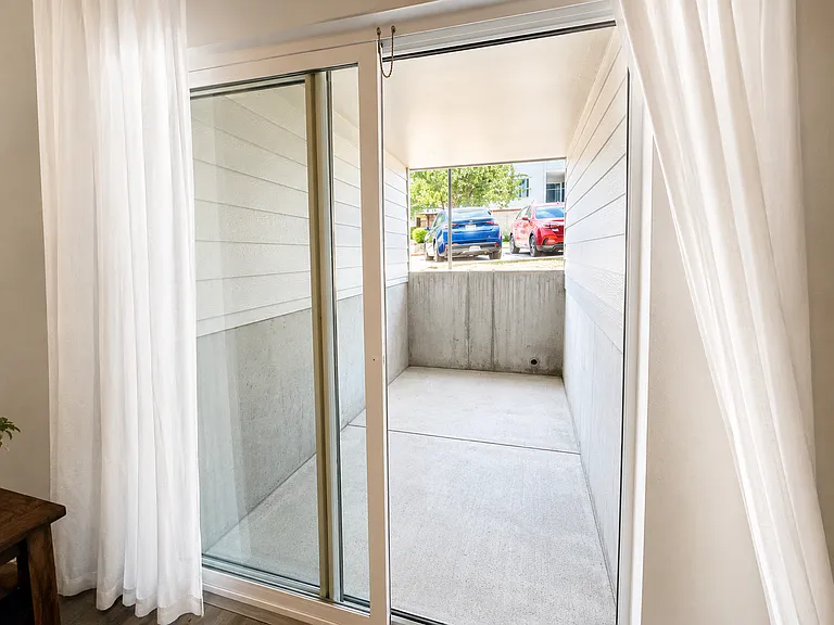 Private patio area
