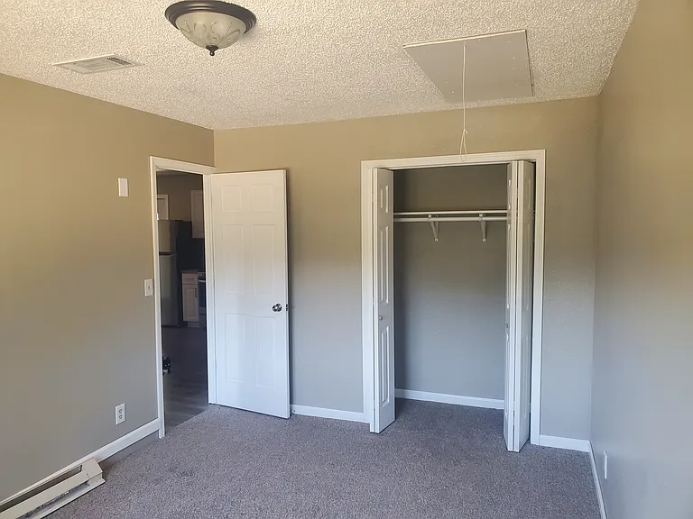 Entry and closet in bedroom one