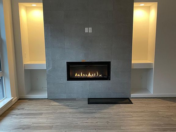 Upgraded fireplace