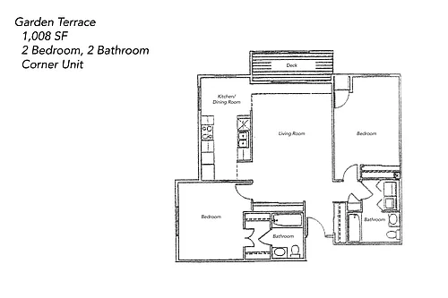 Floor plan Two Bedroom