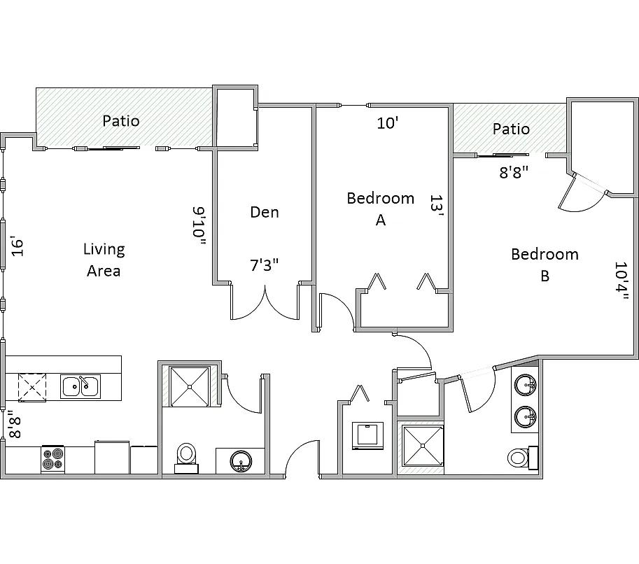 Floor plan 303