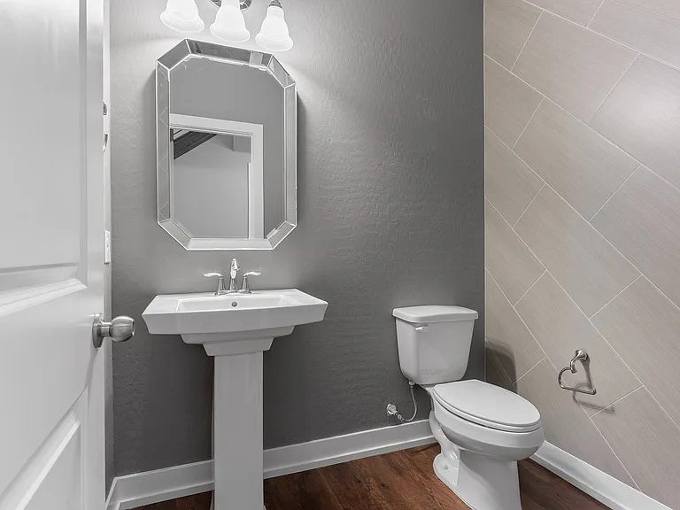 first floor powder room