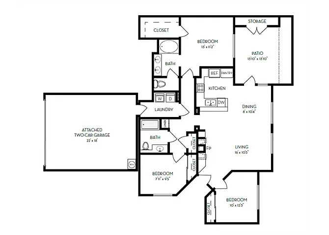 Floor plan C1R