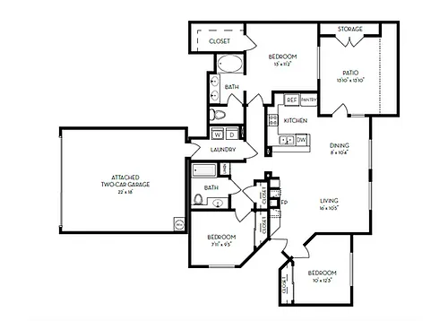 Floor plan C1R