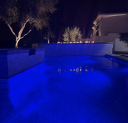 You won't want to leave this pool at night