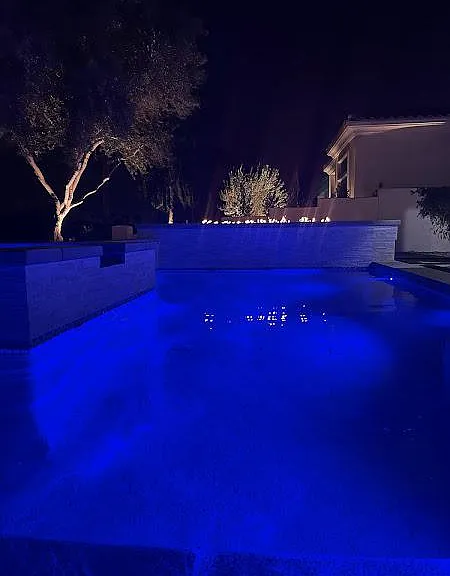 You won't want to leave this pool at night