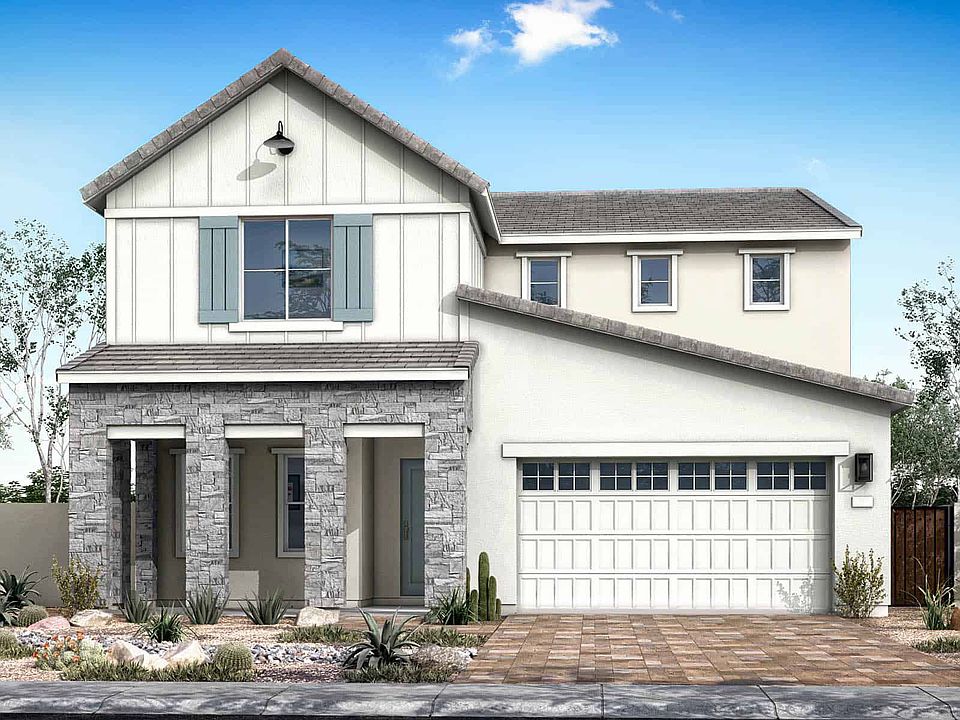 Move-In Ready Home Elevation Rendering Farmhouse Elevation C