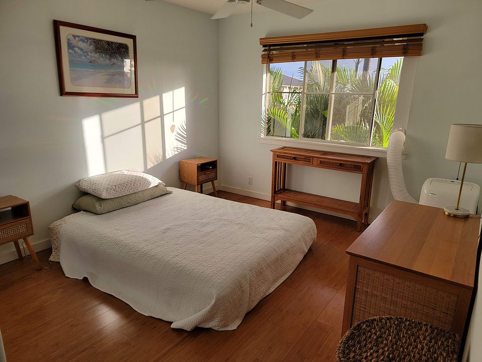 Bedroom 1. Note: Mattress is on platform bed now, not on the floor.
