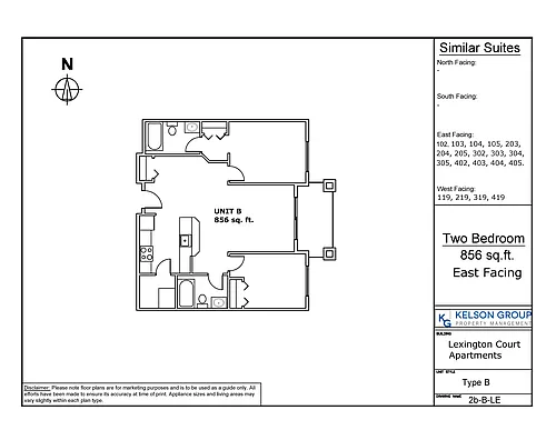 Floor plan 2 Bedroom