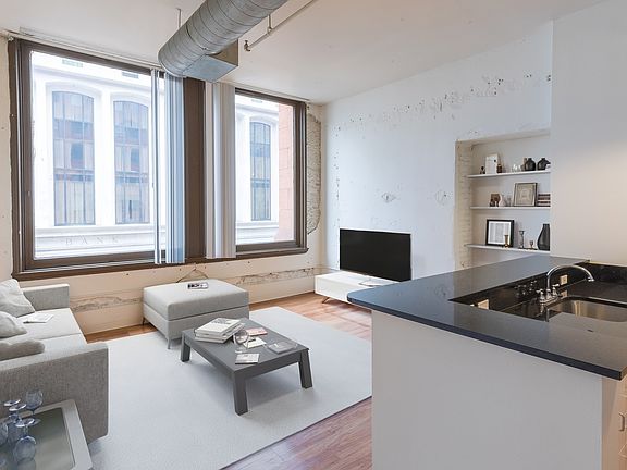 Kitchen opens up to the living room