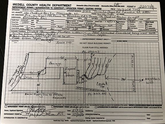 Septic Improvement Permit