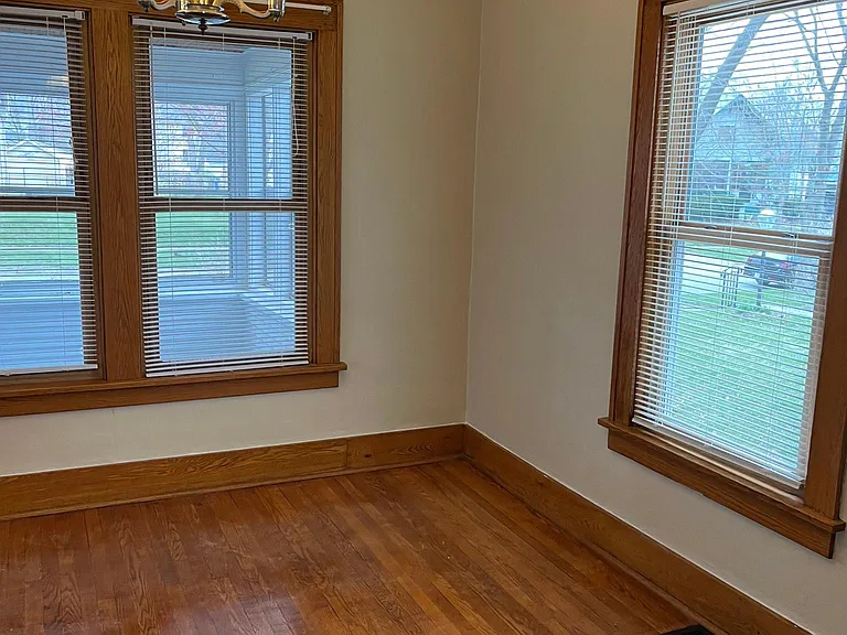 Dining room looking out to the front porch.