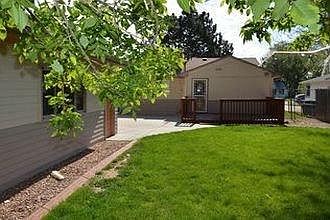 back yard and deck