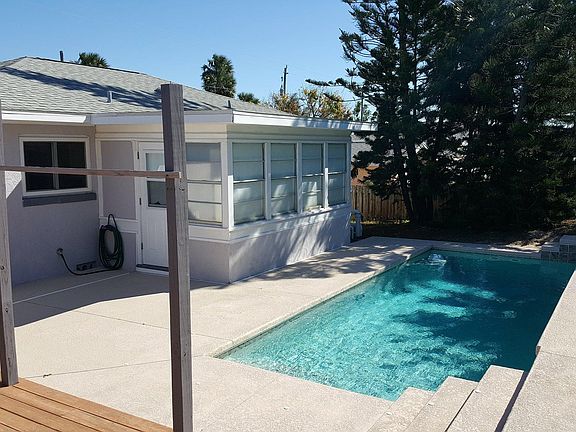 Corner of back yard to pool