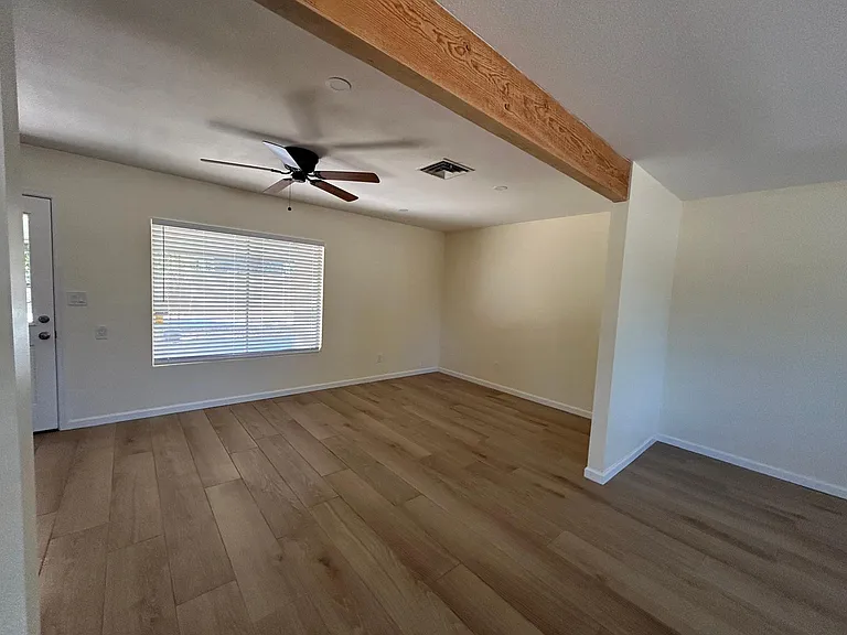 Living/dining area off of kitchen