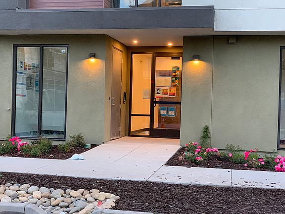 Main Entrance with Keypad Access control to the building
