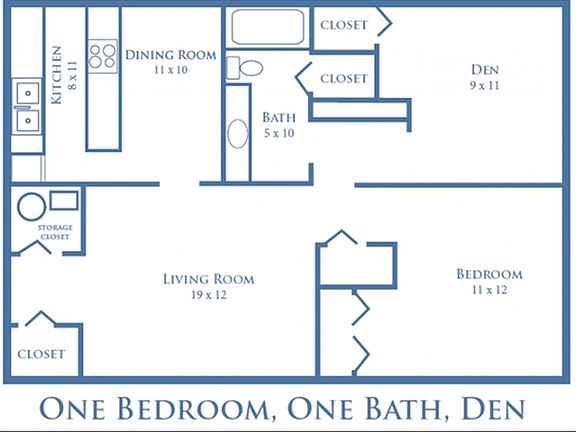 One Bedroom, One Bath, Den - 900 sq. ft. One Bedroom, One Bath, Den - 900 sq. ft.