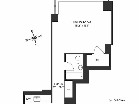 2nd image of 150 E 44th St APT 43A
