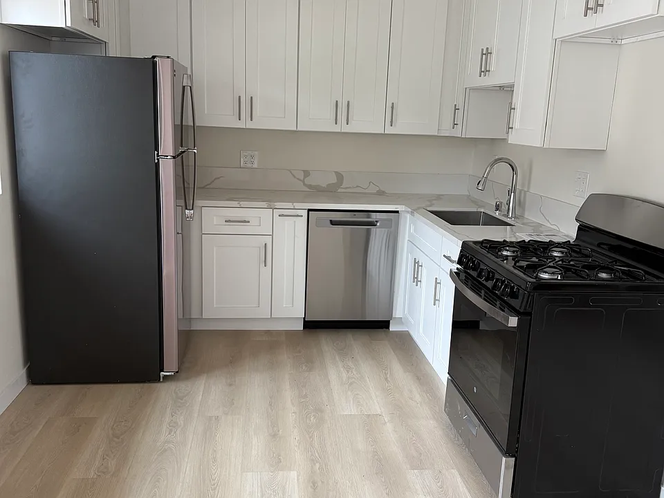 Kitchen with all new appliances.