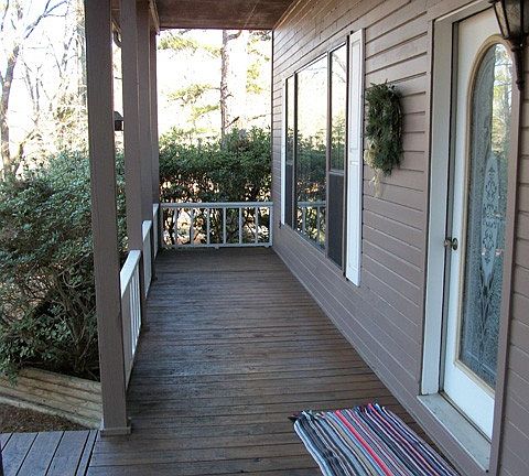 How about morning coffee on the front deck watching the deer roam.