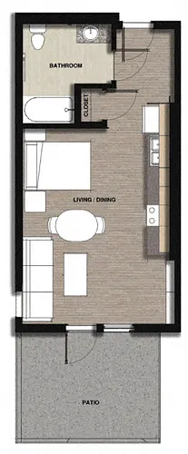 Floor plan Studio Type A