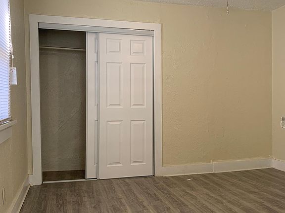Bedroom with large closet
