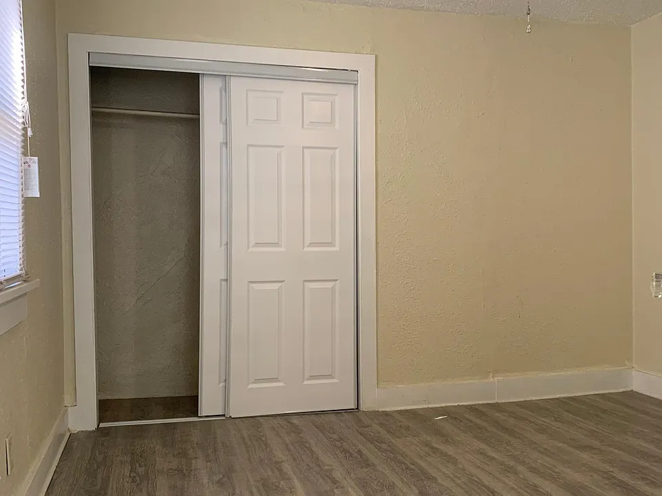 Bedroom with large closet