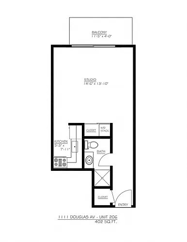 Floor plan Studio