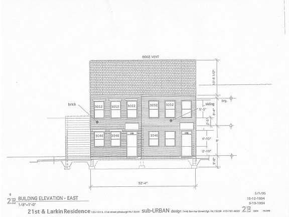 120 S. 21st St. is walk-up on right.
