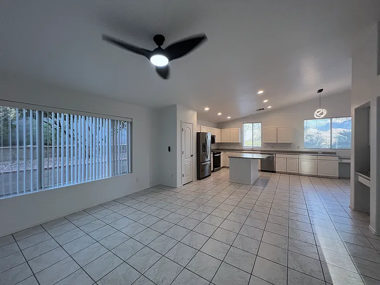 Family room extended to kitchen.
