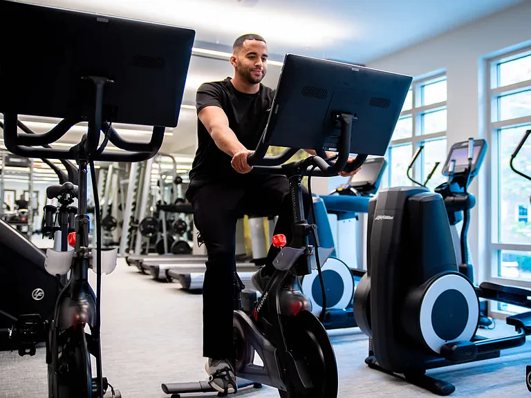 Fitness Center with Peloton Bikes