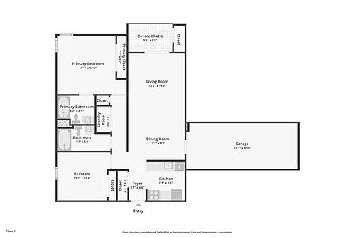 Floor plan 2 Bedroom 2 Bathroom
