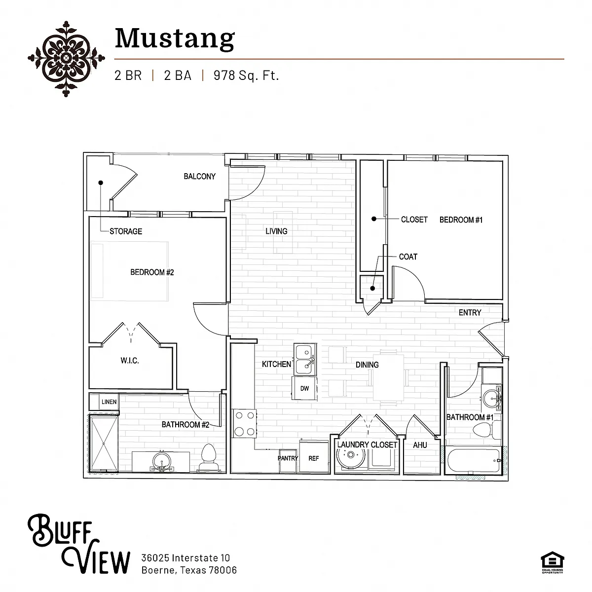 Floor plan Mustang